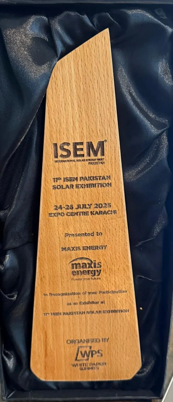 11th ISEM Pakistan Solar Exhibition — Recognition of Participation